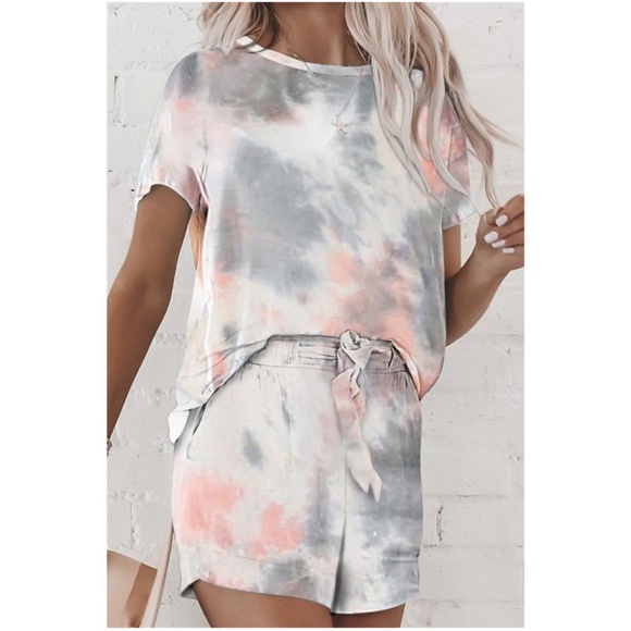 Pants - IN STOCK Tie Dye Shorts set